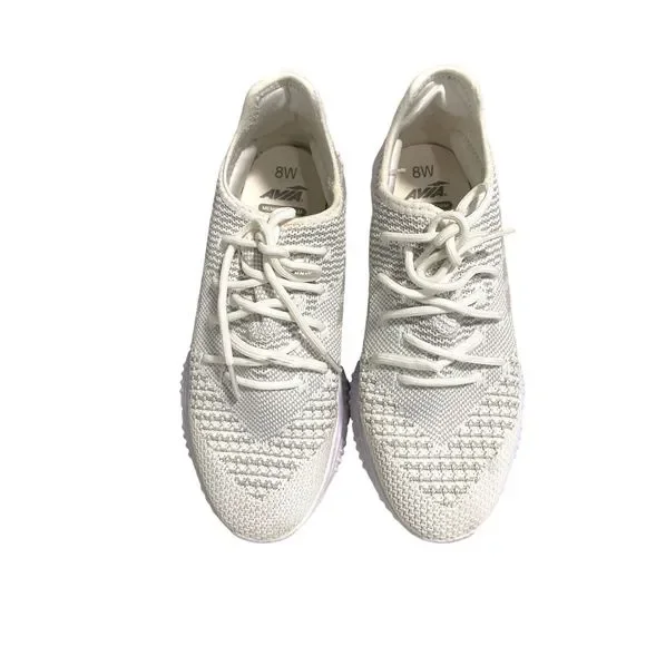 Avia White Mesh Wide Sneakers Size 8.5 - Picture 2 of 5